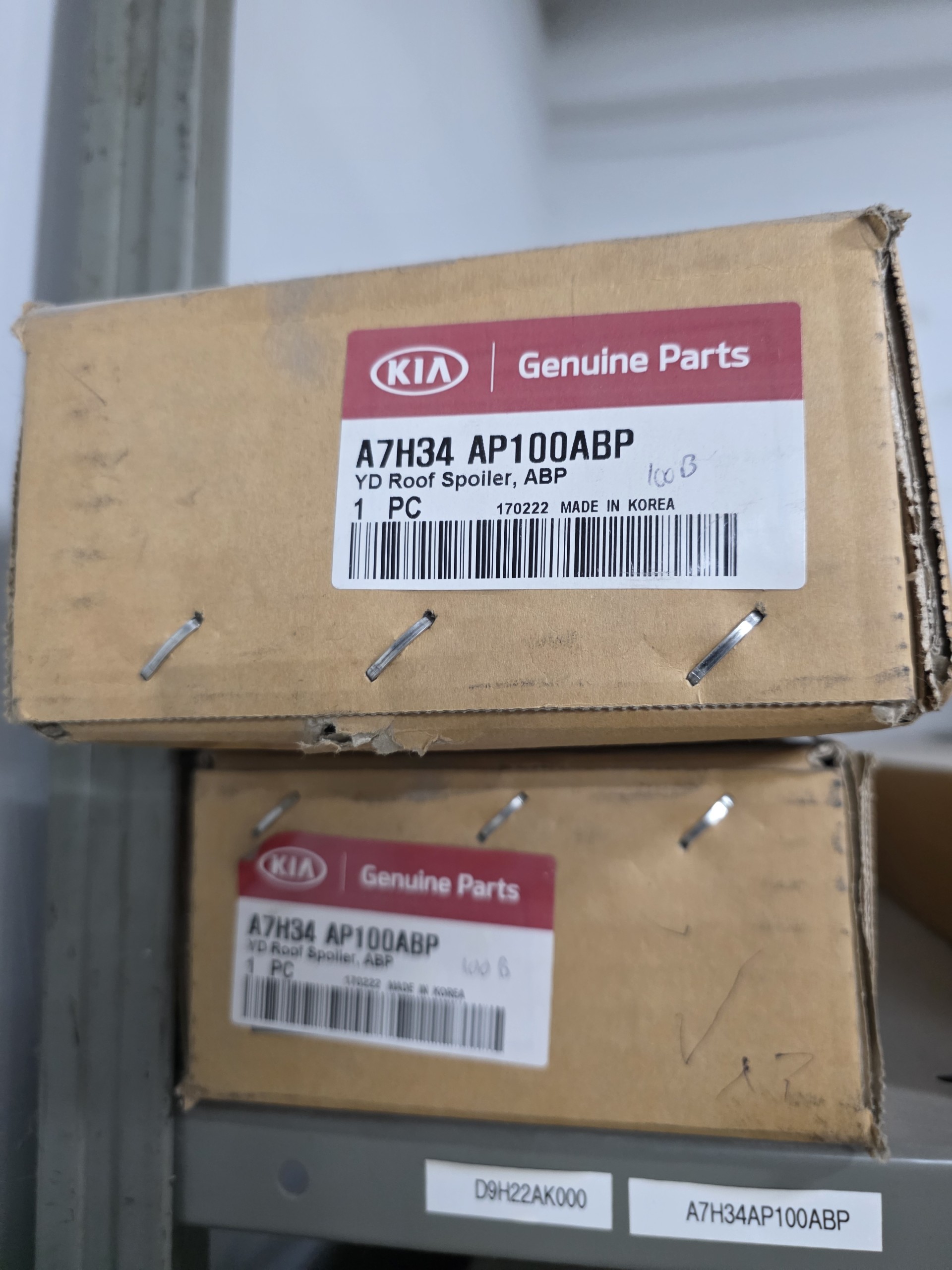 A7H34AP100ABP ROOF SPOILER BLACK PAINTED KIA FORTE 2016-2018